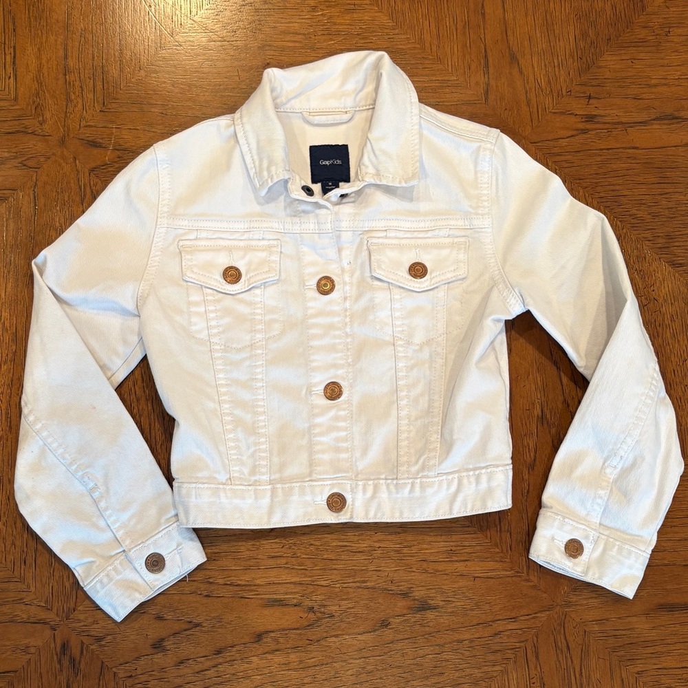 GAP Kids white Denim Jacket